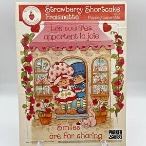 Vintage 1981 Strawberry Shortcake Puzzle "Smiles Are For Sharing” Parker Bros